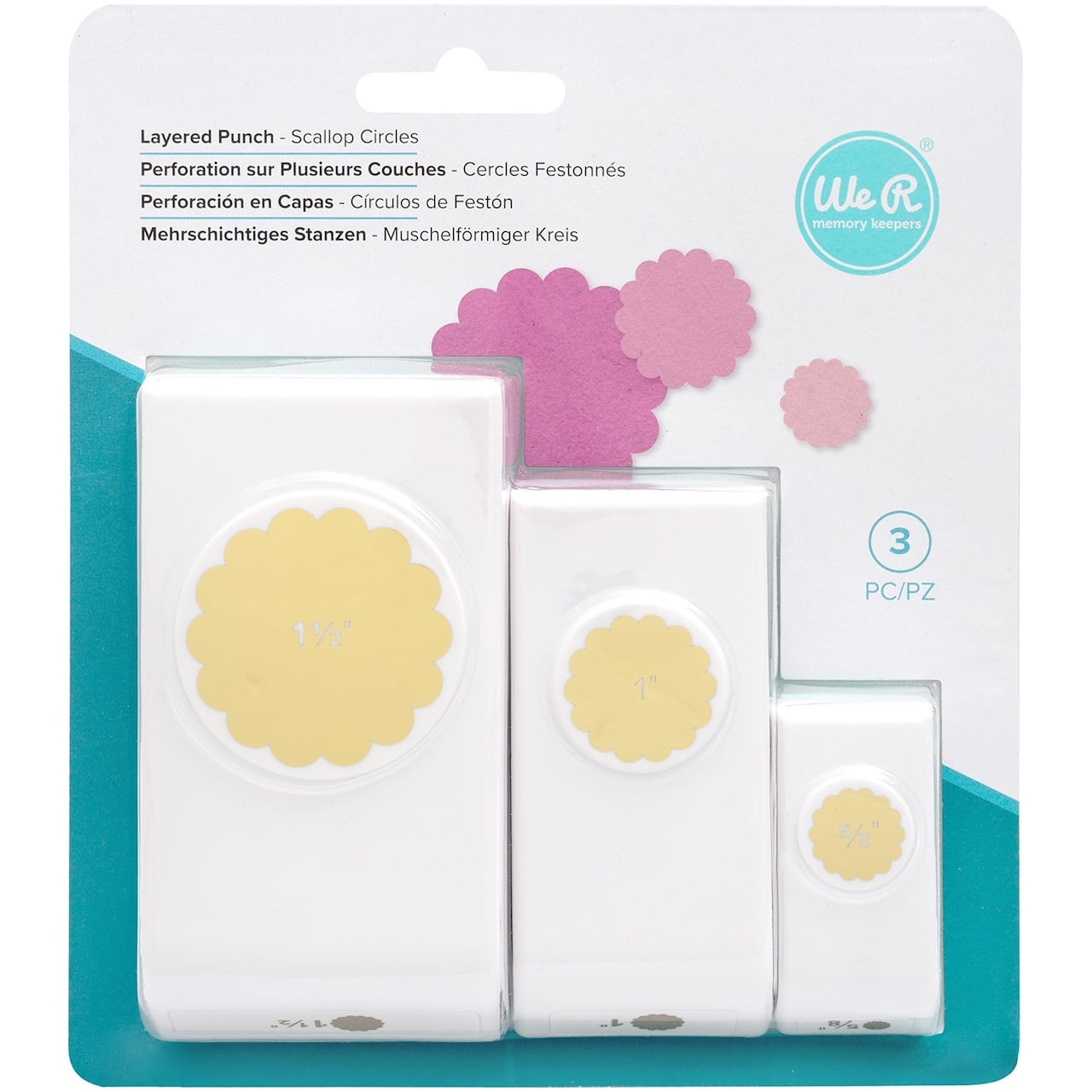 We R Memory Keepers® Scallop Circles Layering Punches Set